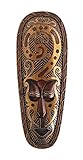 OMA African Mask Wall Hanging Wood Carved Goddess Of Love & Protection African Home Decor Gift - LARGE SZ - 21' (Fortune)