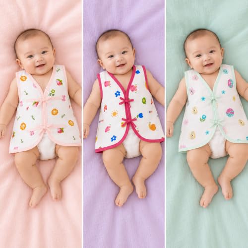 Image of V2M Cotton Jhabla New Born Baby Clothes