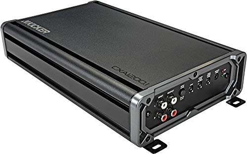 KICKER Amplifier and Amp Kit Package of 2 Items - CX Series 1200W RMS Class D Monoblock Amplifier and Complete 4AWG Wiring Kit