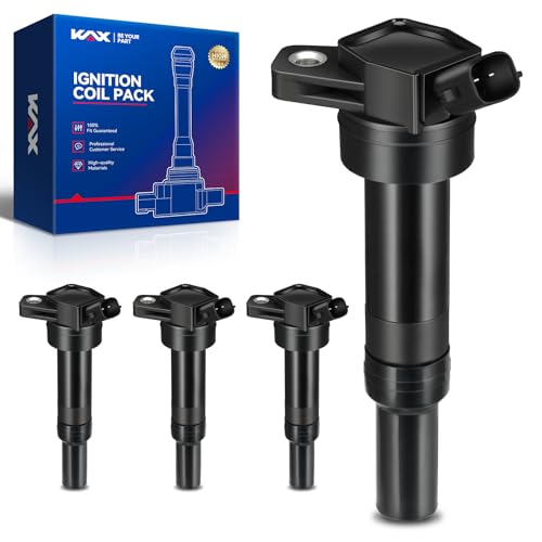 KAX 4-Pack Ignition Coil UF651 Fit for Elantra Tucson Elantra GT Soul Forte