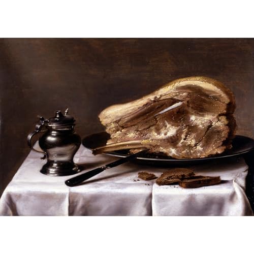 Nature morte avec jambon ARTICULOZY impression giclée résout le manque de cachet mural