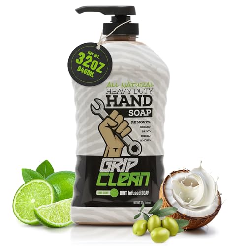 Grip Clean Heavy Duty Hand Cleaner for Mechanics – Natural...