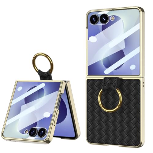 Galaxy Z Flip8�Ή��p�P�[�X (�u���b�N)