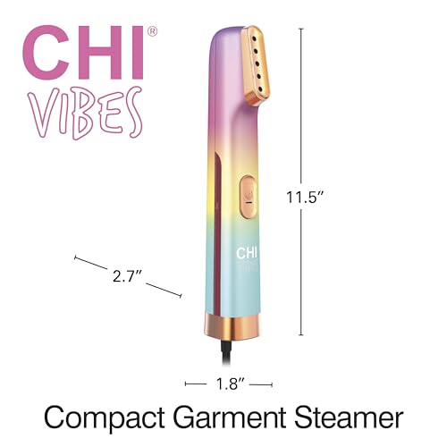 CHI VIBES Compact Garment Steamer for Clothes, 800 Watts, Pink - image 8