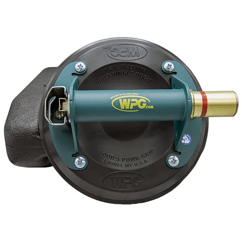 Wood's Powr-Grip N4950 8" Flat Vacuum Cup with Metal Handle (91500) and case