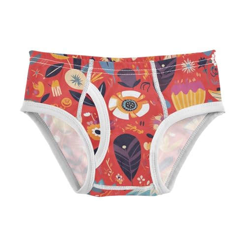 KLL Floral Toddler Boy Comfort Briefs Underwear Cute Children Panties