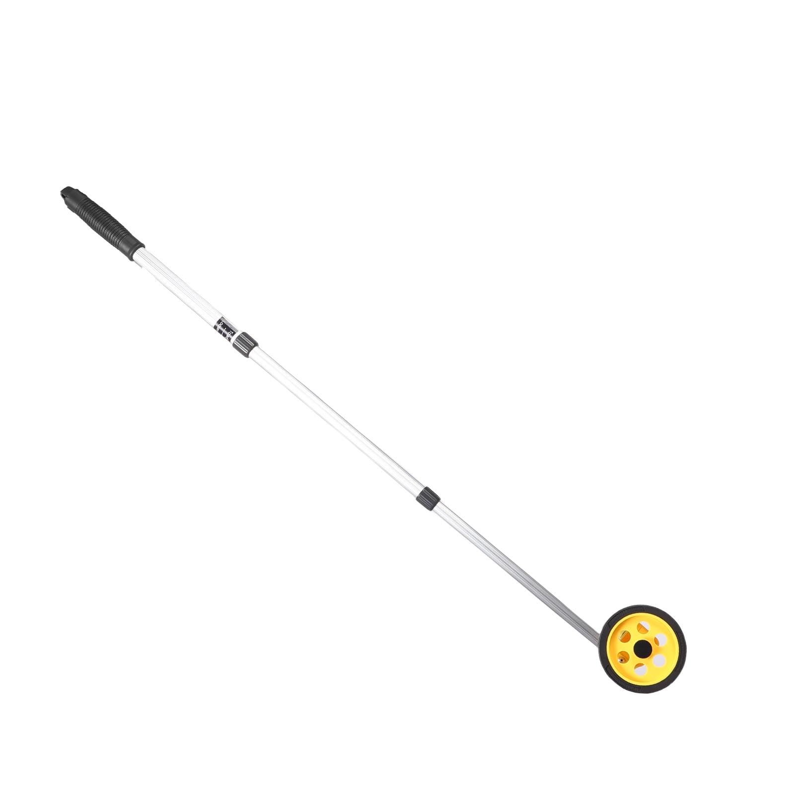 Cosiki Ausziehbares 3-teiliges Messrad, Teleskop-Entfernungsmesser, Vermessungswerkzeug mit Digitaler Anzeige und Einer Reichweite von 45–102 Cm und 0–9999,9 M, Ideal für Bau, Landschaftsbau, Innen-