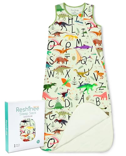 Image of babee Reshinee Bamboo Viscose Sleep Sack for Babies and Toddlers 1.0 Tog Wearable Blanket 2-Way Zipper Baby Shower Gifts