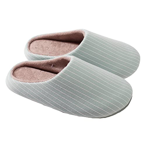 【SLITA】スリッパ 室内 ルームシューズ 室内履き 静音 超軽量 レディース メンズ 防水 滑り止め 洗える 柔らかい あったか 空色 ストライプ