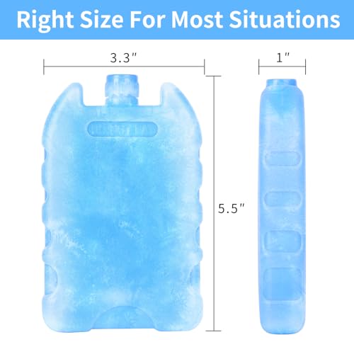 Image of Ice Packs for Lunch Boxes Cooler Tote Bags Reusable Refreezable Cold Slim Large Cheap Hard Protable Icepacks for Bento Shipping Beach Camp Car