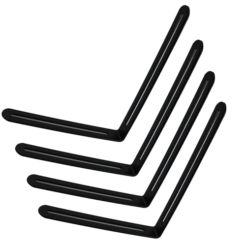 Code d'angle mobile en acier inoxydable durable pour étagère robuste - 4 pcs - 2