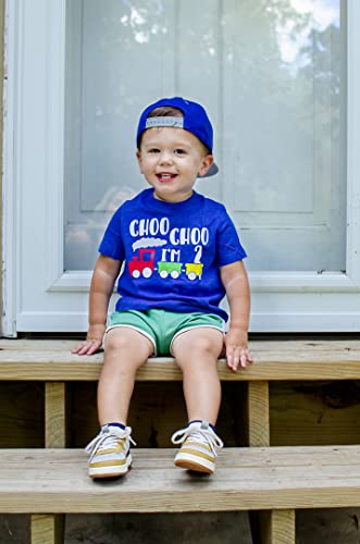 Olive Loves Apple Choo Choo I'm Two Boys 2nd Birthday T-Shirts for Baby Boys Second Birthday Outfit2