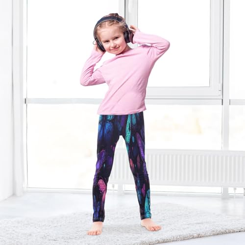 Toddler Girls Leggings Printed Yoga Pants Leggings Purple Blue Green Butterfly for Kids4