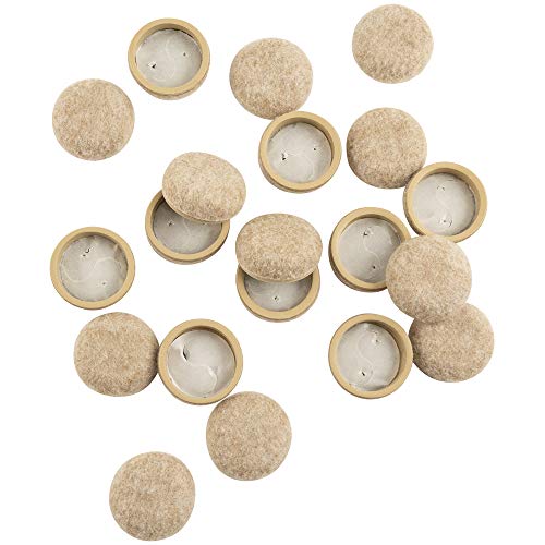 Super Sliders 4318695N Secure Grip Formed Felt Furniture Pads for Hardwood Floor Protection Beige, 1-1/4 Inch