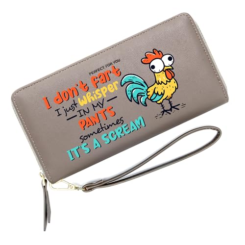 PFY Personalized Women Wallets with Chicken,Birthday Gift,Holiday Gift for Son Daughters from Parent Grandparent,Graduation Gift for Friends,Students,Teacheres 1304r