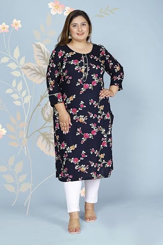 Image of Women's Plus Size Kurti Kurta (MEHKPLUS7 34)