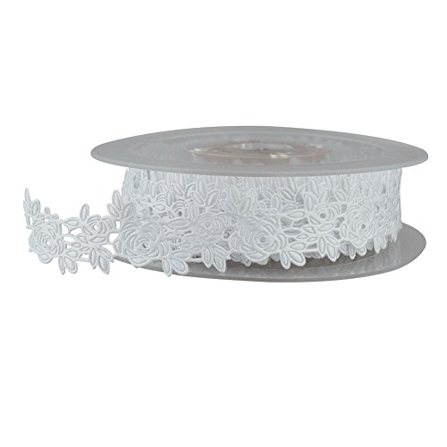 Fowod Rose Polyester Ribbon DIY Crafts Decoration, Size 1