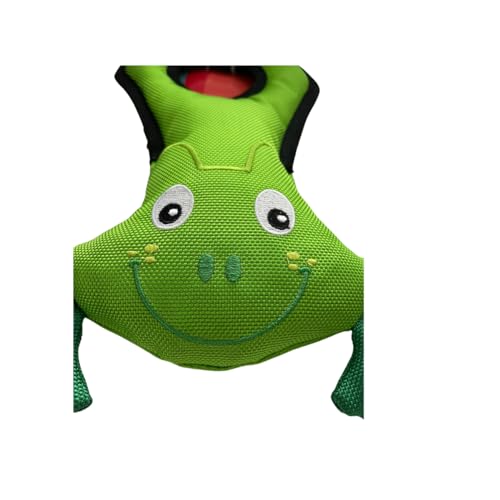 Billipets Floating Dog toy. 30cm Nylon Dog Toy. Durable nylon for water war! Interactive game of tug and fetch! (Green Frog) - Image 2