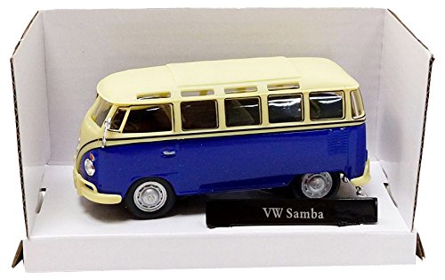 60330BL Cararama - Volkswagen Combi T1 - Samb - 1/43, Bleu/ Beige Cover