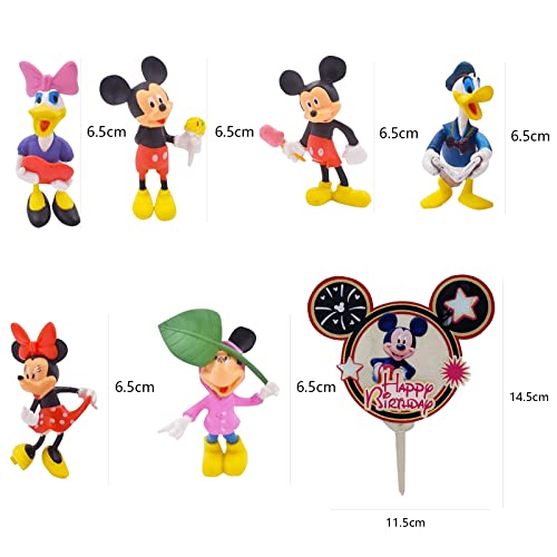 NA Mickey Cake Topper,7 Pezzi Torta Decorazione