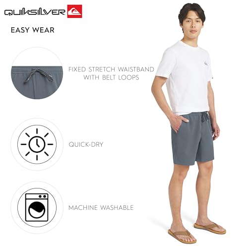 Quiksilver Men's Regular Fit Stretch Waist Water Friendly Active Hybrid Shorts (S-XXL) - Image 4
