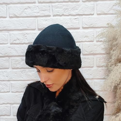 Touca Gorro Feminino Pelúcia Inverno Região De Clima Frio