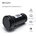 KERWINN Air Compressor 12V,150db Air Horn Compressor,Air Pump for Horn Trumpet Air Horn Replacement Super Loud Car Horn Compressor Kit for Any Vehicle Lorrys Trucks Trains Boats Cars Vans (black)