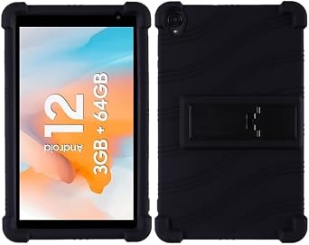 Case for Blackview Tab 50 WiFi - Soft Silicone Shockproof Stand Rubber Shell Protective Cover for Blackview Tab 50 WiFi Tablet 8 inch
