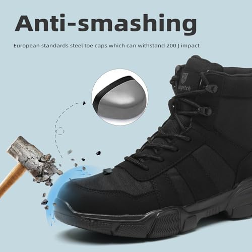 Work Boots Men Women Lightweight Comfortable Steel Toe Boots Non-Slip Safety Boots3