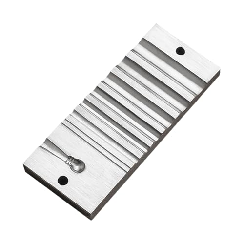 rockible Swage Block Metal Forming Block Accessories Bench Tool Channel Iron Metal Block for Jewelry Making for Bracelet Making Rings, Style A