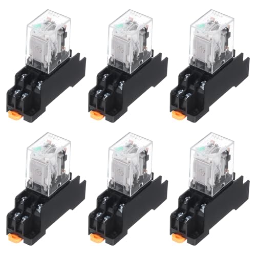 Relais électromagnétique 24V 8 broches DPDT pour automatisme industriel
