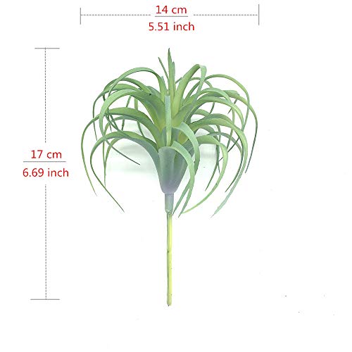 Ebuyom 2 Pcs Artificial Succulents Plants Real Touch Lifelike Succulants Plants Faux Greenery Plants Garden Diy Home Office Decoration Ornament (Air Plant) #TOP1