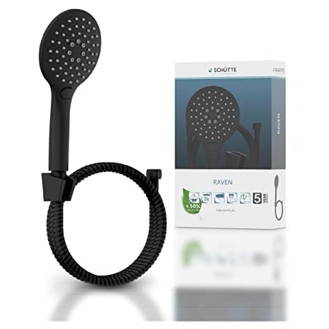 SCHÜTTE RAVEN Brauseschlauch mit Handbrause und Wandhalter Cover