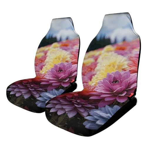 Housse de siège de voiture motif fleurs pour rafraîchir l'intérieur de votre auto
