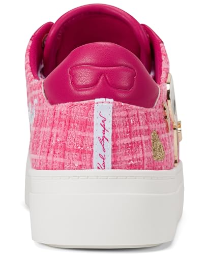 Image of Karl Lagerfeld Women's Cate Pins Tweed Lace up Sneaker