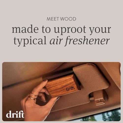 Image of Drift Car Air Freshener - The Original Wood Air Freshener -Car Odor Eliminator- Long Lasting Scent - Auto Accessories - Metal Clip -Essential Oils - Clean Ingredients - Summer Sunset Scent Starter Kit