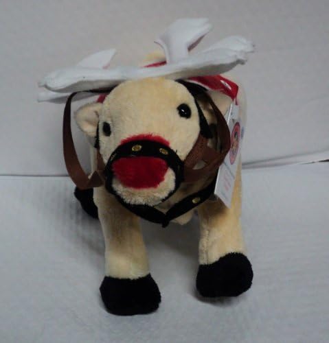 2006 Cow Parade Moodolf Christmas Stuffed Cow