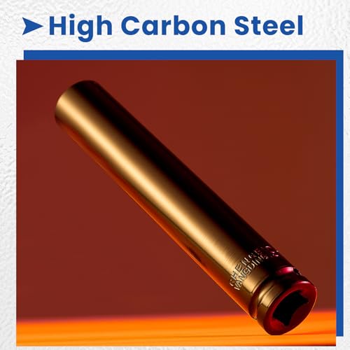 Image of 4 Pcs 6 Spline 15 /16 inch Socket Truck Cage Bolt Truck Tools Extra Deep 15 /16 inch Socket 1 /2 inch Drive