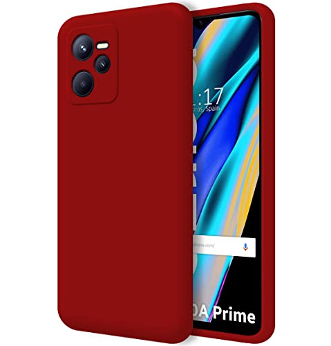 Tumundosmartphone Funda Silicona Líquida Ultra Suave para Realme Narzo 50A Prime Color Roja
