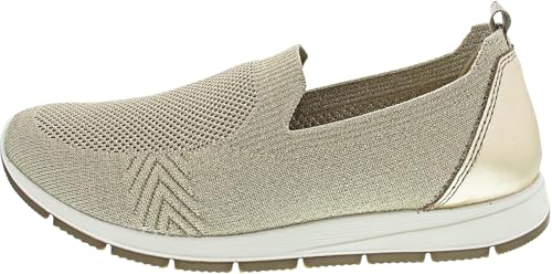 Imac 755961 Zapatillas para mujer, Dorado, beige, dorado, 39 EU