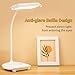 MAYTHANK Cordless Desk Table Lamp Reading Light 40 Led Rechargeable Big Battery, Touch 3 Modes,2 Ways Power,Dimmable,Gooseneck,Small Portable Bedroom Bedside Lamp