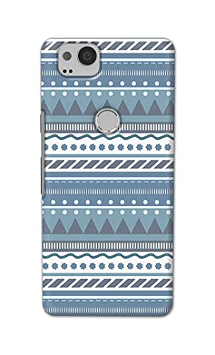 Image of PRINTFIDAA Printed Hard Back Cover Case for Google Pixel 2 Back Cover (Seamless Geometric Tribal Pattern) -1803