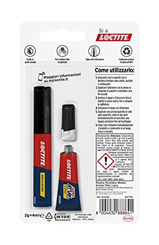 Loctite Super Attak Original Bipack, colla liquida...