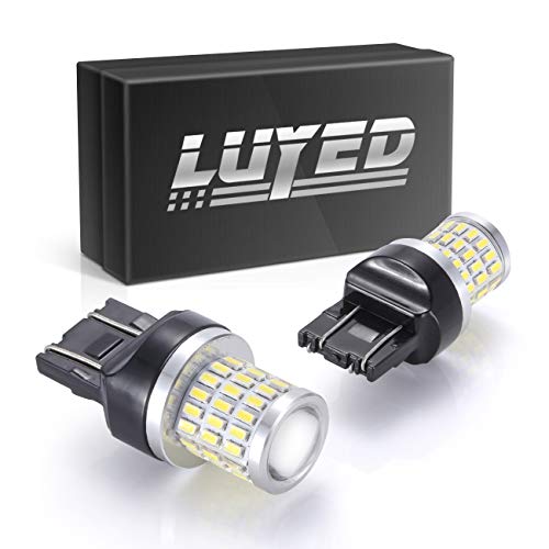 Luyed 2 X Super Bright 9-30V 7440 7443 T20 Led Bulbs With Projector For Back Up Reverse Lights,Turn Signal Lights,Brake Lights,Tail Lights,Xenon White #TOP18