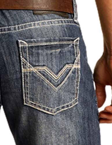 Rock & Roll Denim Men's Pistol Regular Fit Jeans Dark Vintage4