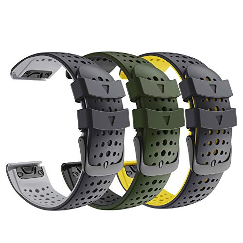 Image of NotoCity Fenix 6 /Fenix 6 Pro 22mm Width Band for Garmin Fenix 6 /Fenix 5 /Fenix 5 Plus /Fenix 6 /Fenix 6 Pro /Fenix 7 /Forerunner 935 /Forerunner 945 /Approach S60 /Quatix 5