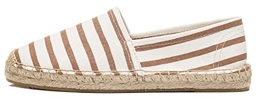 U-lite Women's Espadrilles Slip on Sneakers Womens Canvas Slip on Flats Fashion Canvas Sneakers for Women Loafers Casual Shoes2