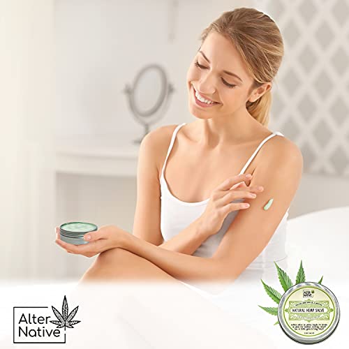 Hemp Oil Salve For Instant Cooling Relief - Made From Organic Hemp Seeds Extract - Natural Balm For Men & Women By Alter… - Image 5
