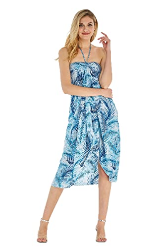 Image of Hawaii Hangover Family Matching Hawaiian Clothes, Simply Blue Leaves | Family matching Hawaiian outfits, Simply Blue Leaves, lightweight rayon, machine washable, tropical leaf print, luaus