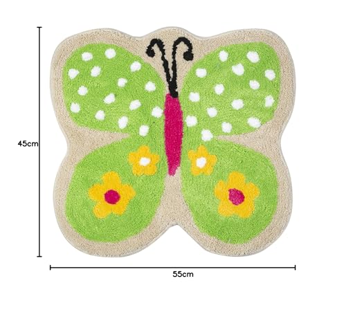 Image of Saral Home Microfiber Anti-Skid Bathmat -(Green, 45X55 CM)
